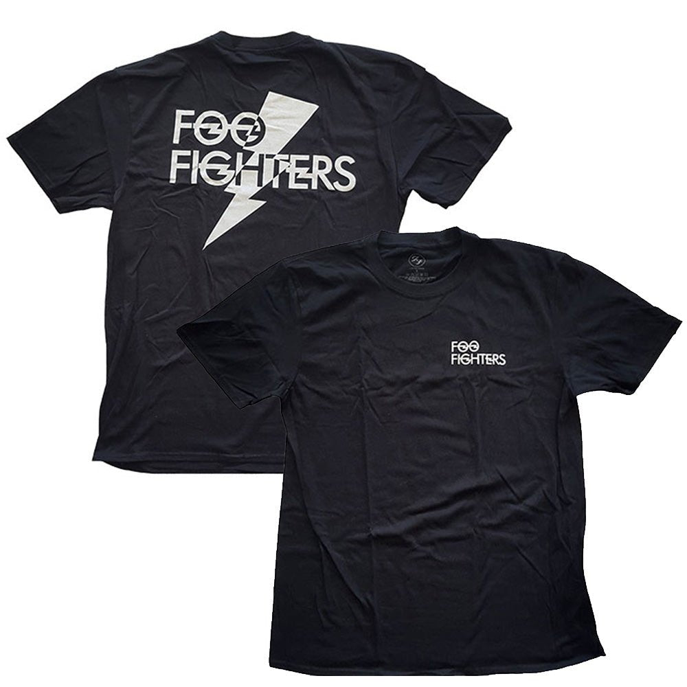 FOO FIGHTERS フーファイターズ (10月 来日 ) - Flash Logo / バックプリントあり / Tシャツ / メンズ - PGS